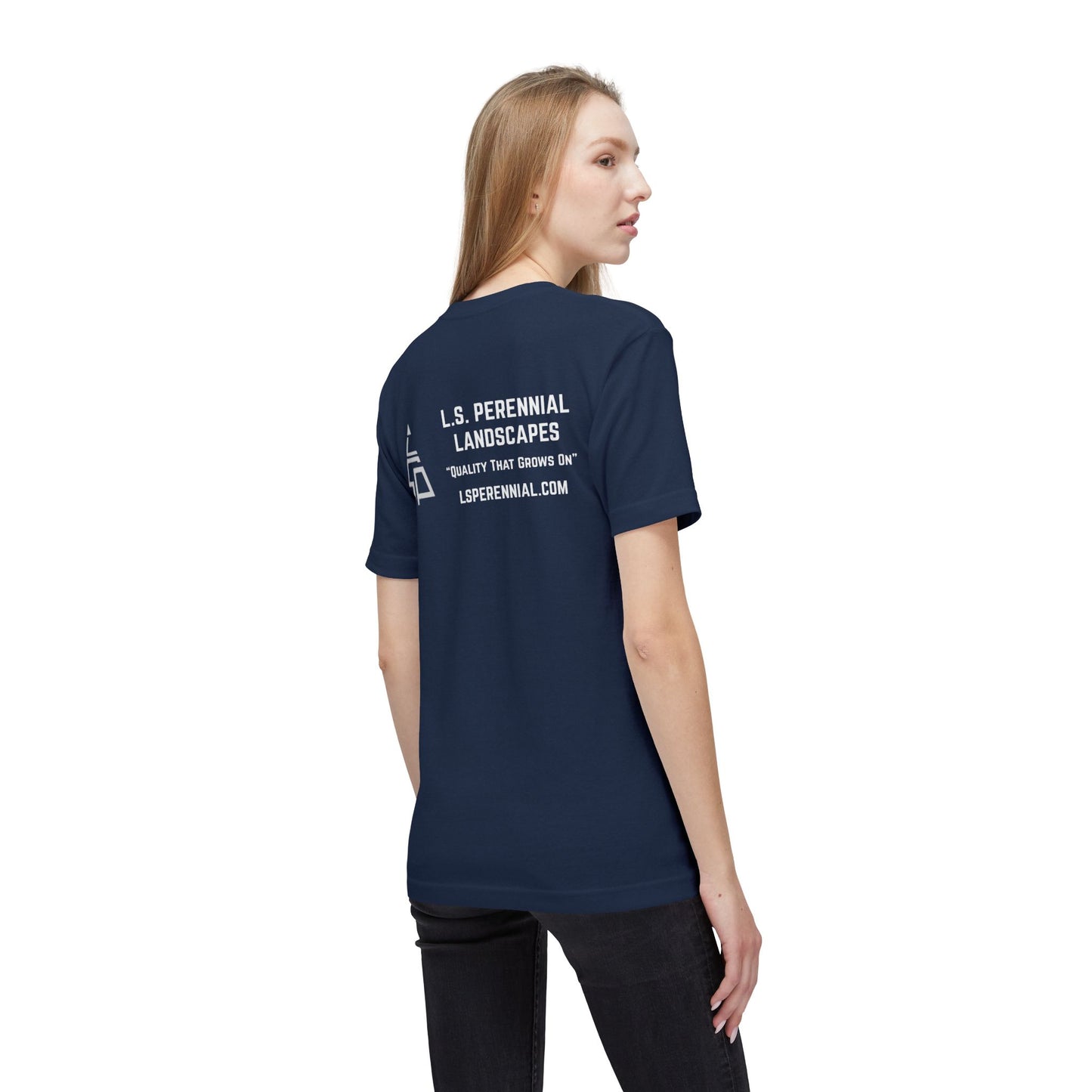 L.S. Perennial Landscapes Logo T-Shirt — Crewneck Work Tee (Made in USA)