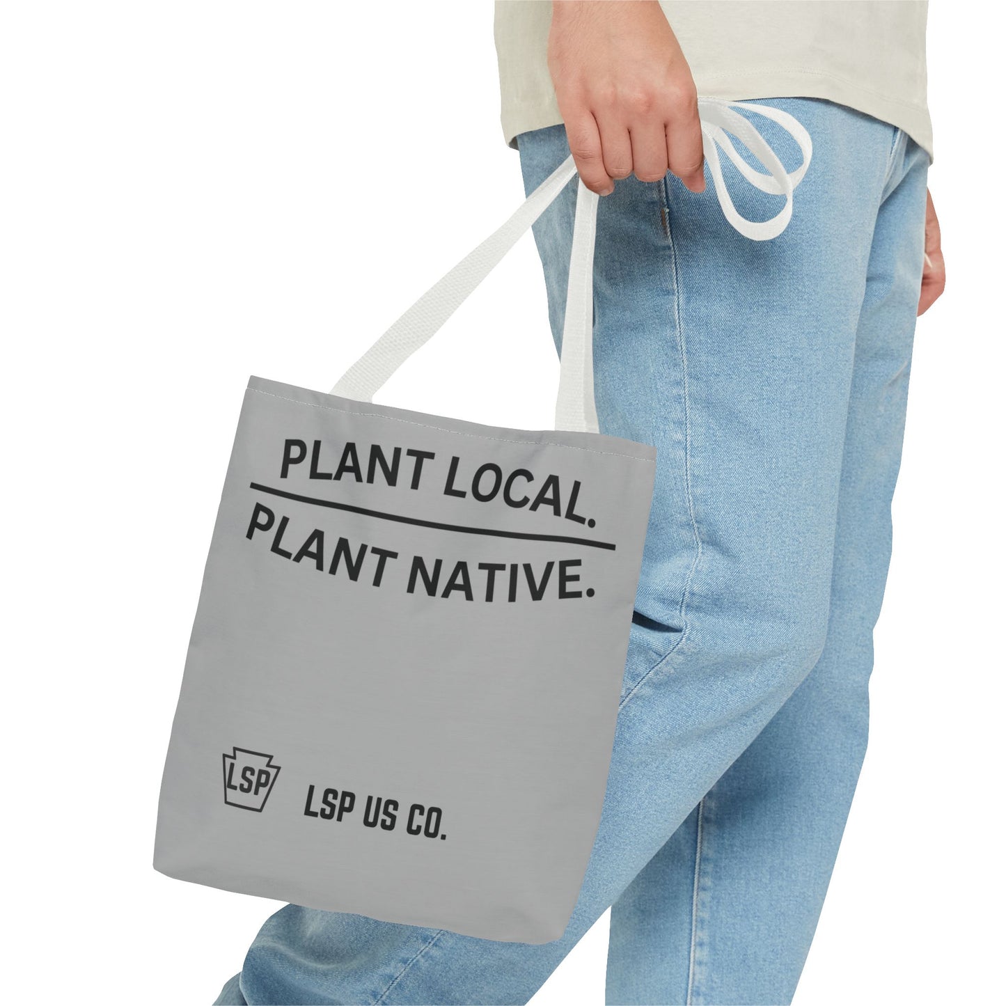 LSP US CO Plant Local Plant Native Tote Bag - Tree-Ring Graphic Eco Shopper