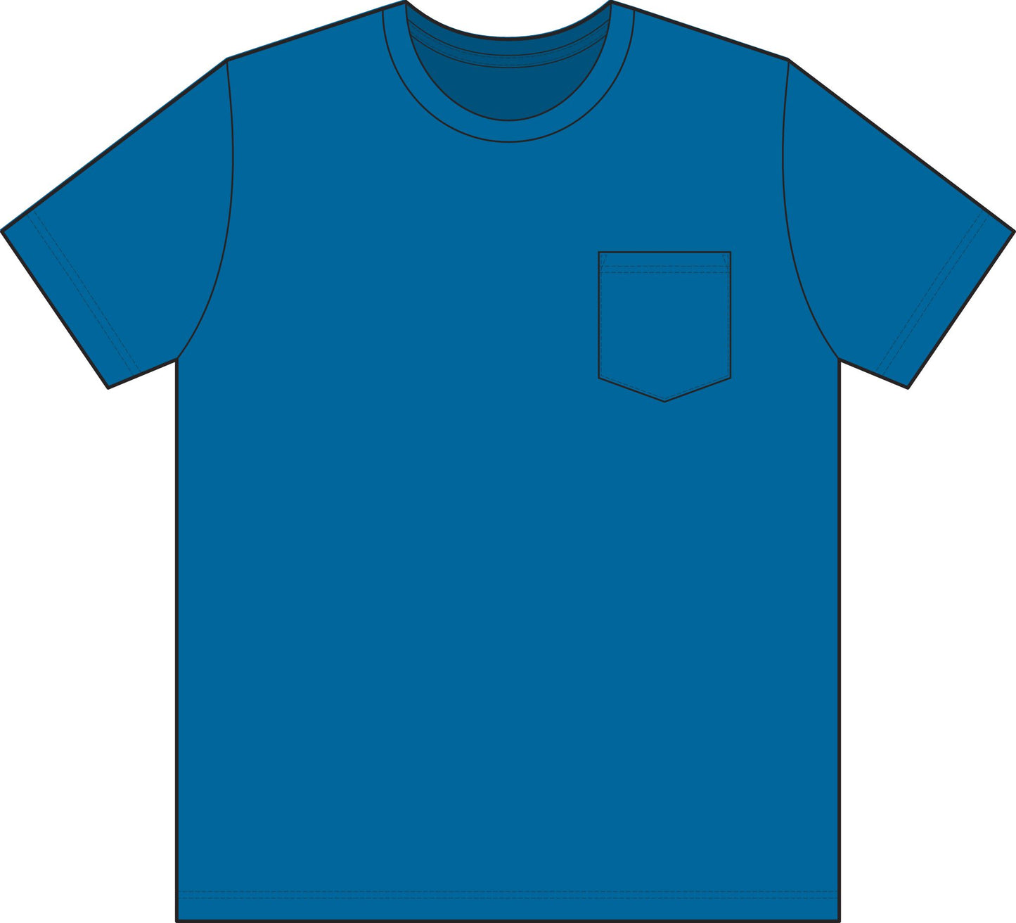 Built in America Pocket T-Shirt — "Built for Work" Union-Made Tee