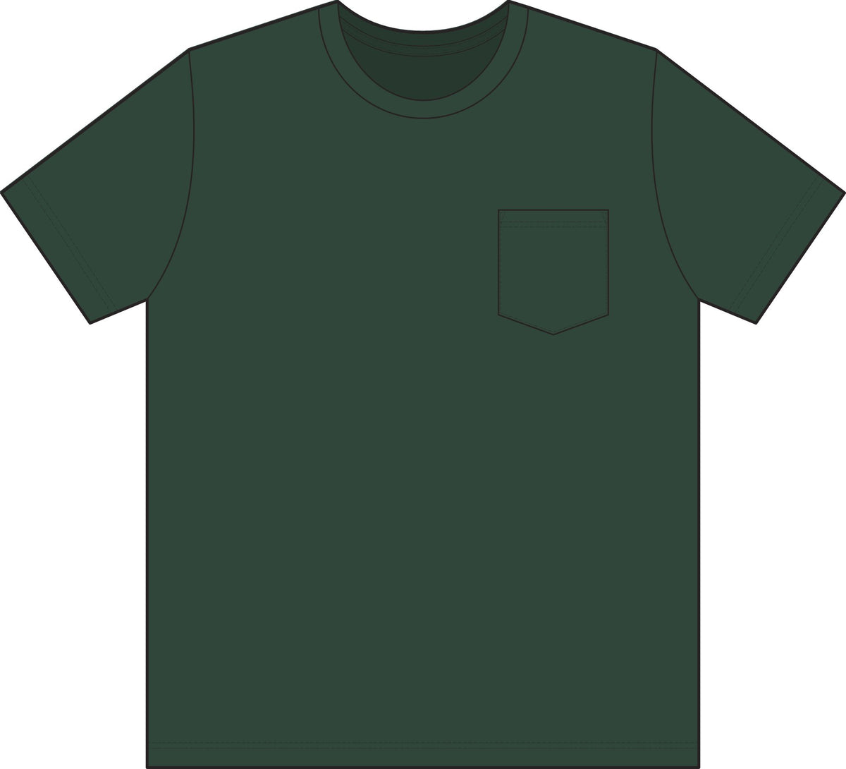 Built in America Pocket T-Shirt — "Built for Work" Union-Made Tee