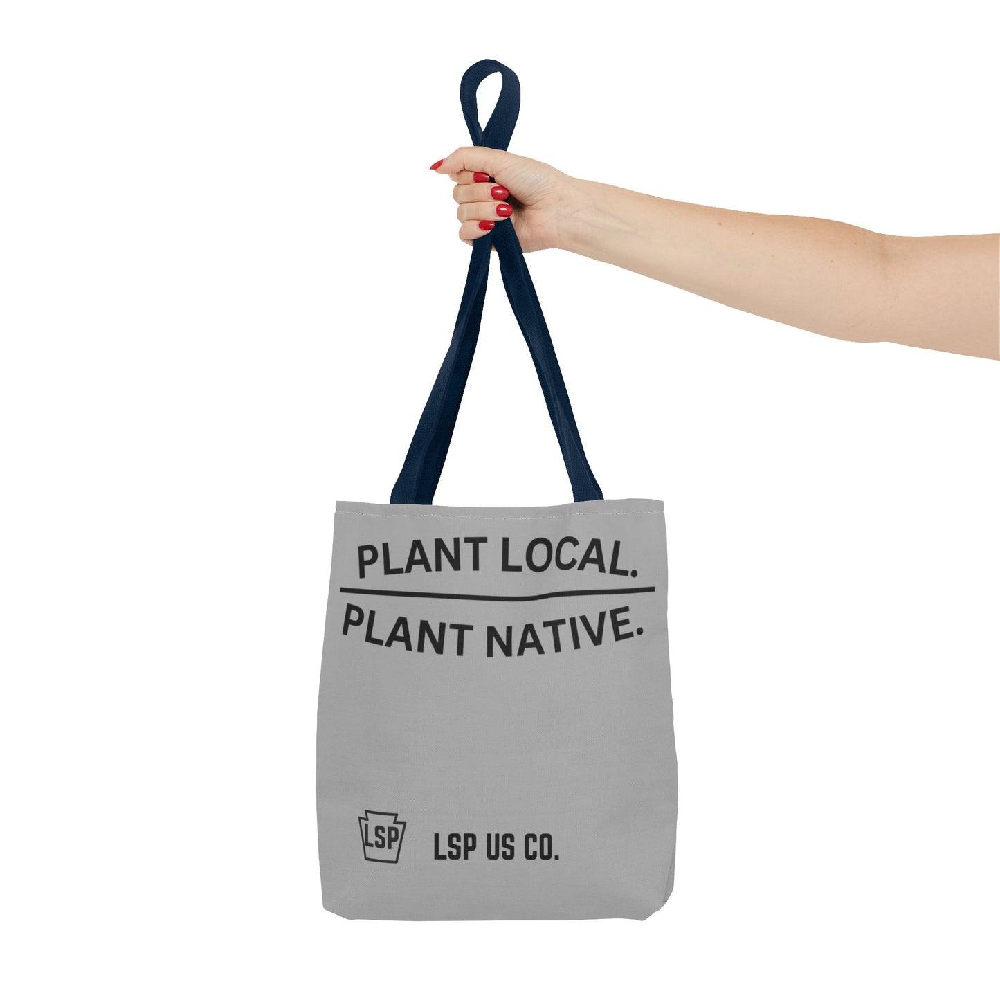 LSP US CO Plant Local Plant Native Tote Bag - Tree-Ring Graphic Eco Shopper