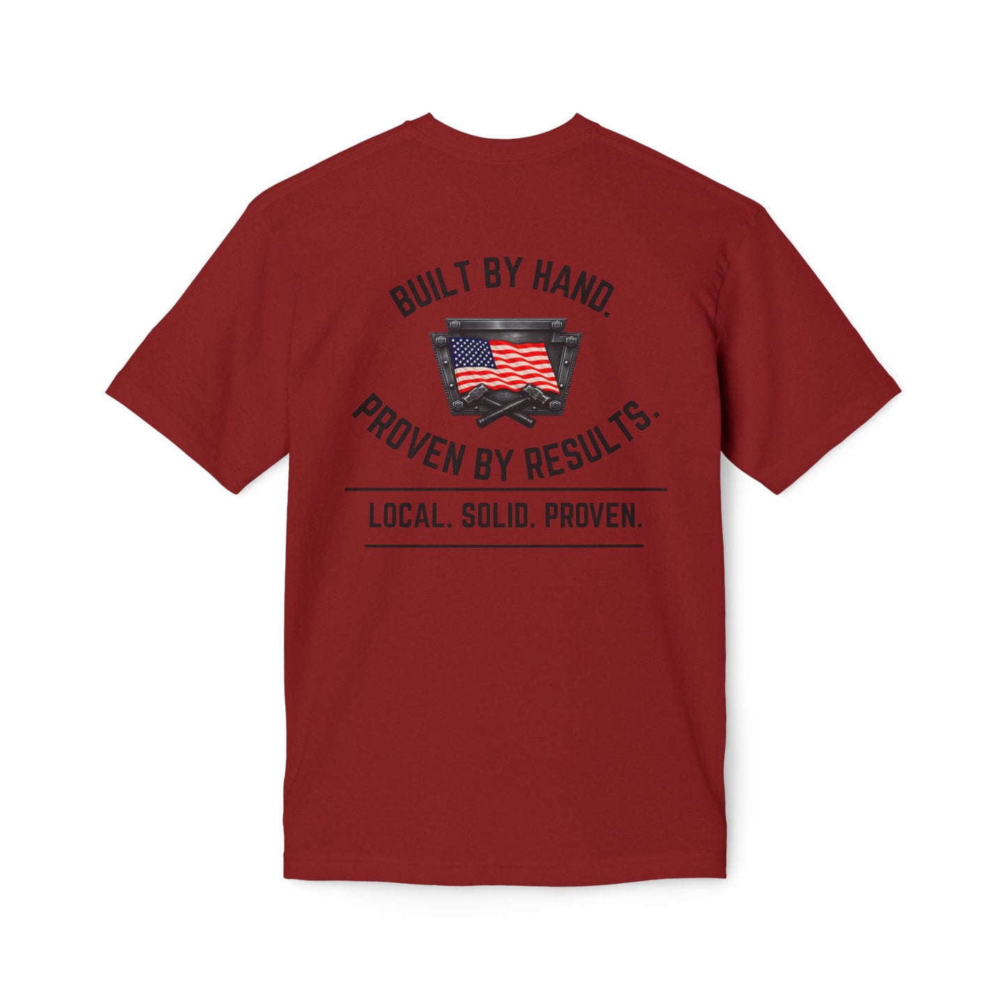 LSP US CO Built By Hand T-Shirt — "Local. Solid. Proven." American Workwear