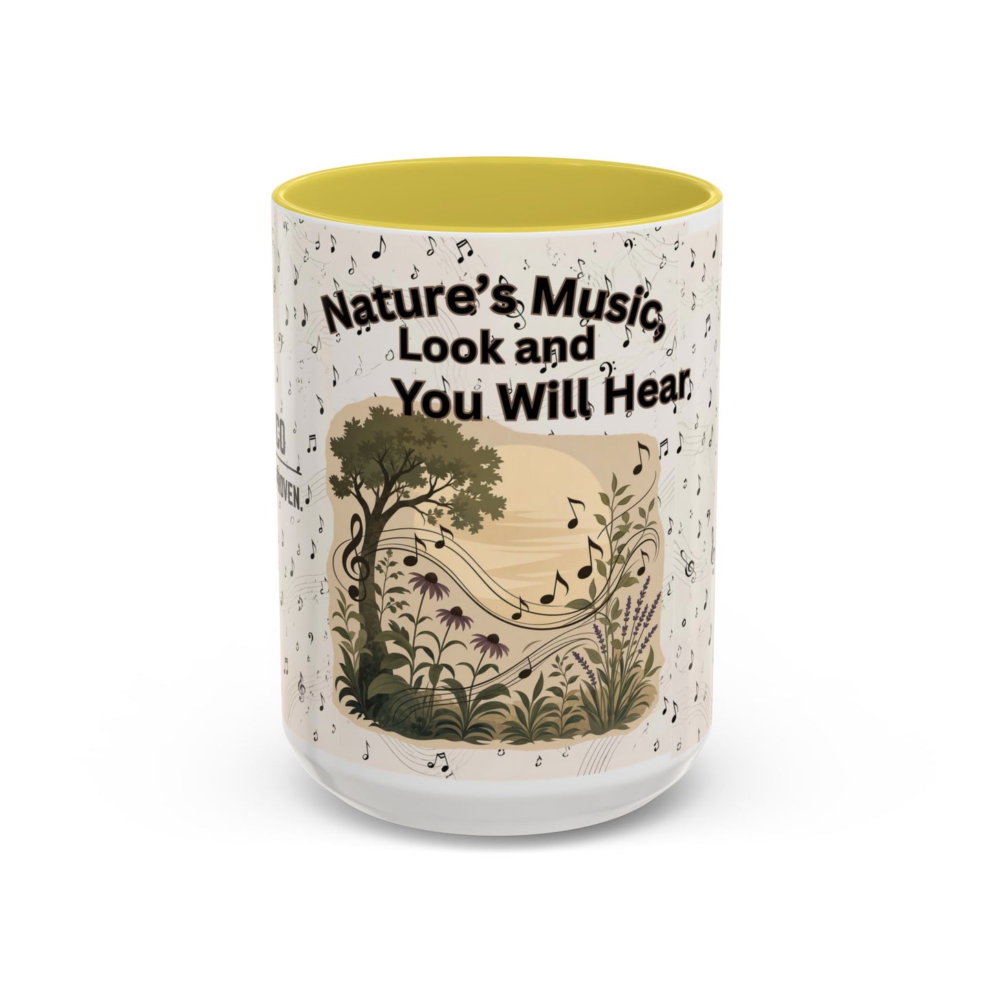 Nature’s Music Coffee Mug – “Nature’s Music, Look and You Will Hear”15oz