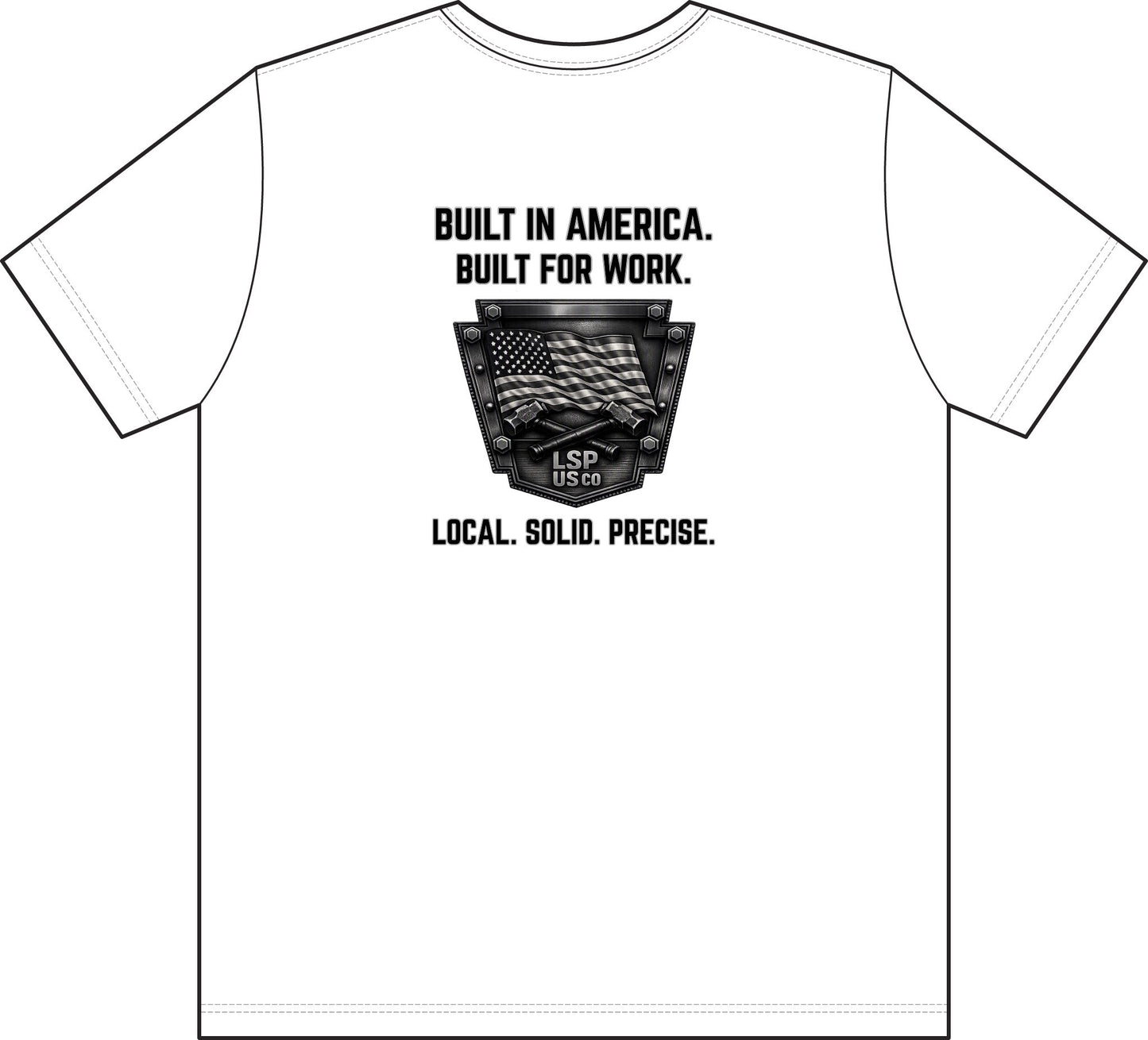 Built in America Pocket T-Shirt — "Built for Work" Union-Made Tee