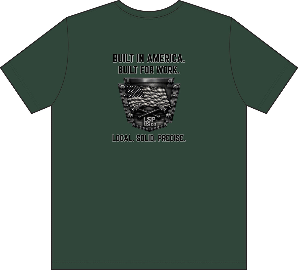 Built in America Pocket T-Shirt — "Built for Work" Union-Made Tee