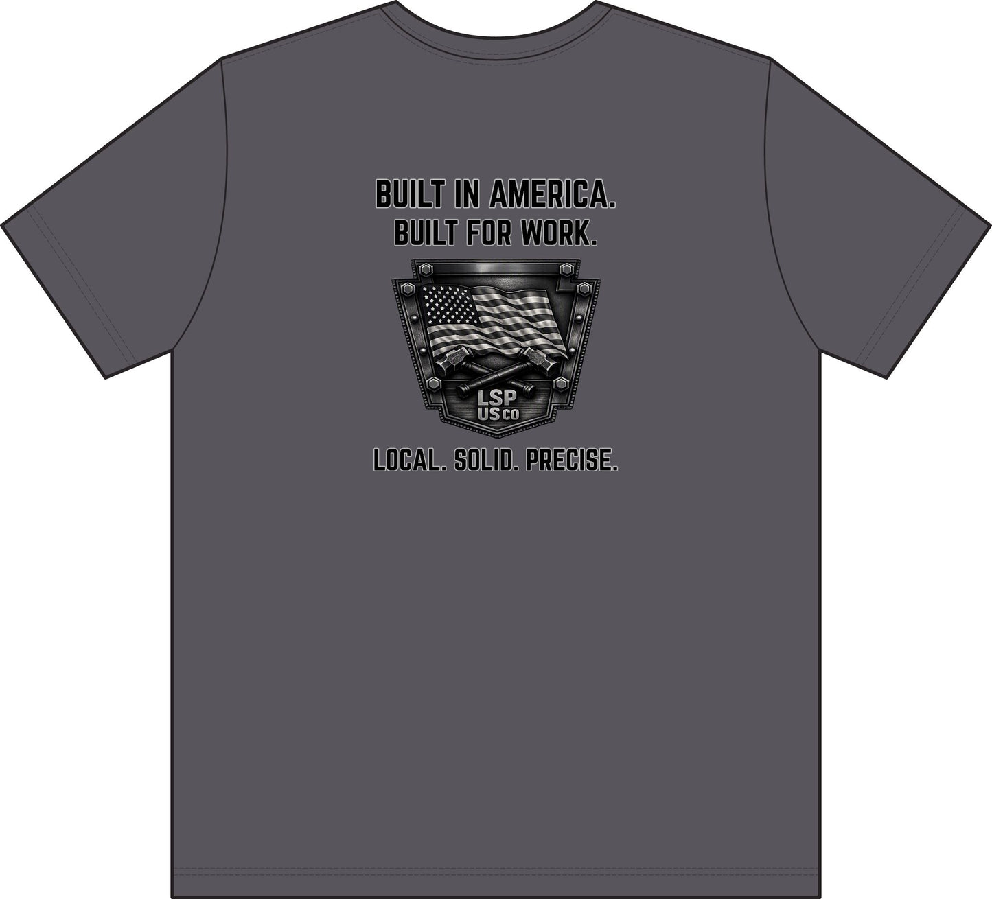 Built in America Pocket T-Shirt — "Built for Work" Union-Made Tee