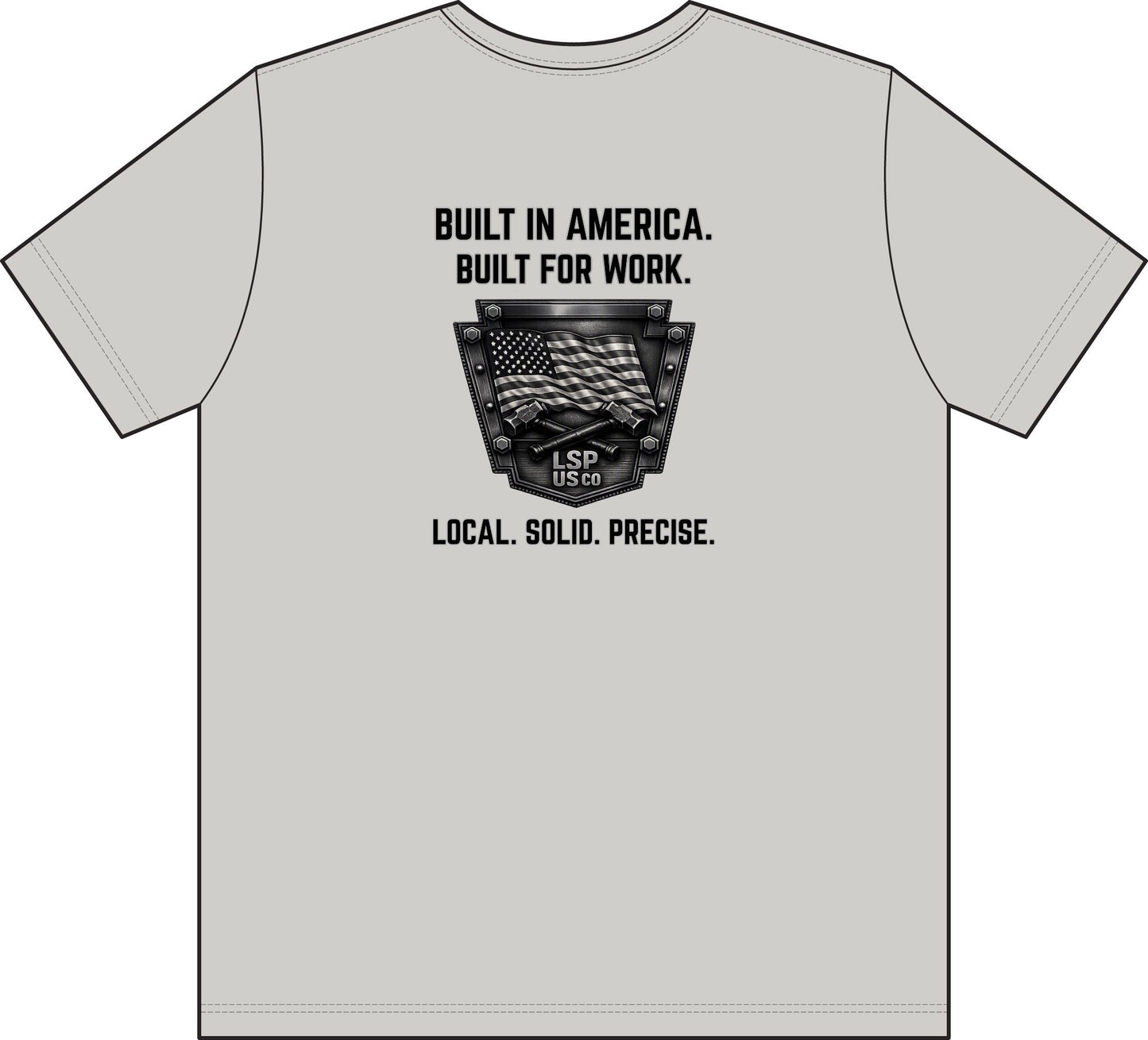 Built in America Pocket T-Shirt — "Built for Work" Union-Made Tee