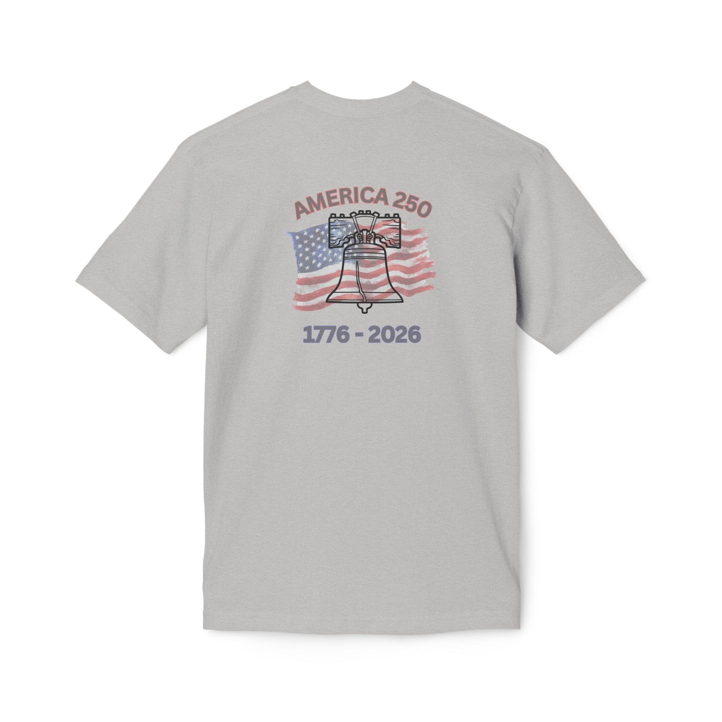 America 250 Liberty Bell T-Shirt — 1776–2026 Anniversary Bayside Made in USA