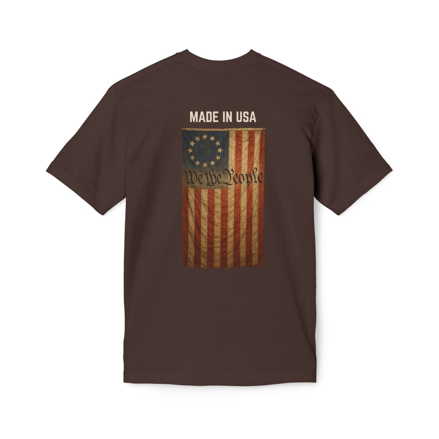LSP US CO Made in USA T-Shirt — Vintage Betsy Ross Flag "We the People" Patriotic Tee
