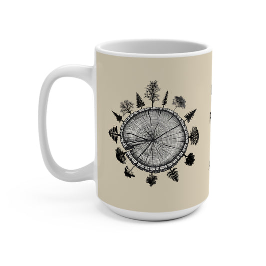LSP US CO Local. Solid. Precise. 15oz Ceramic Mug - Trees Around Trunk Graphic