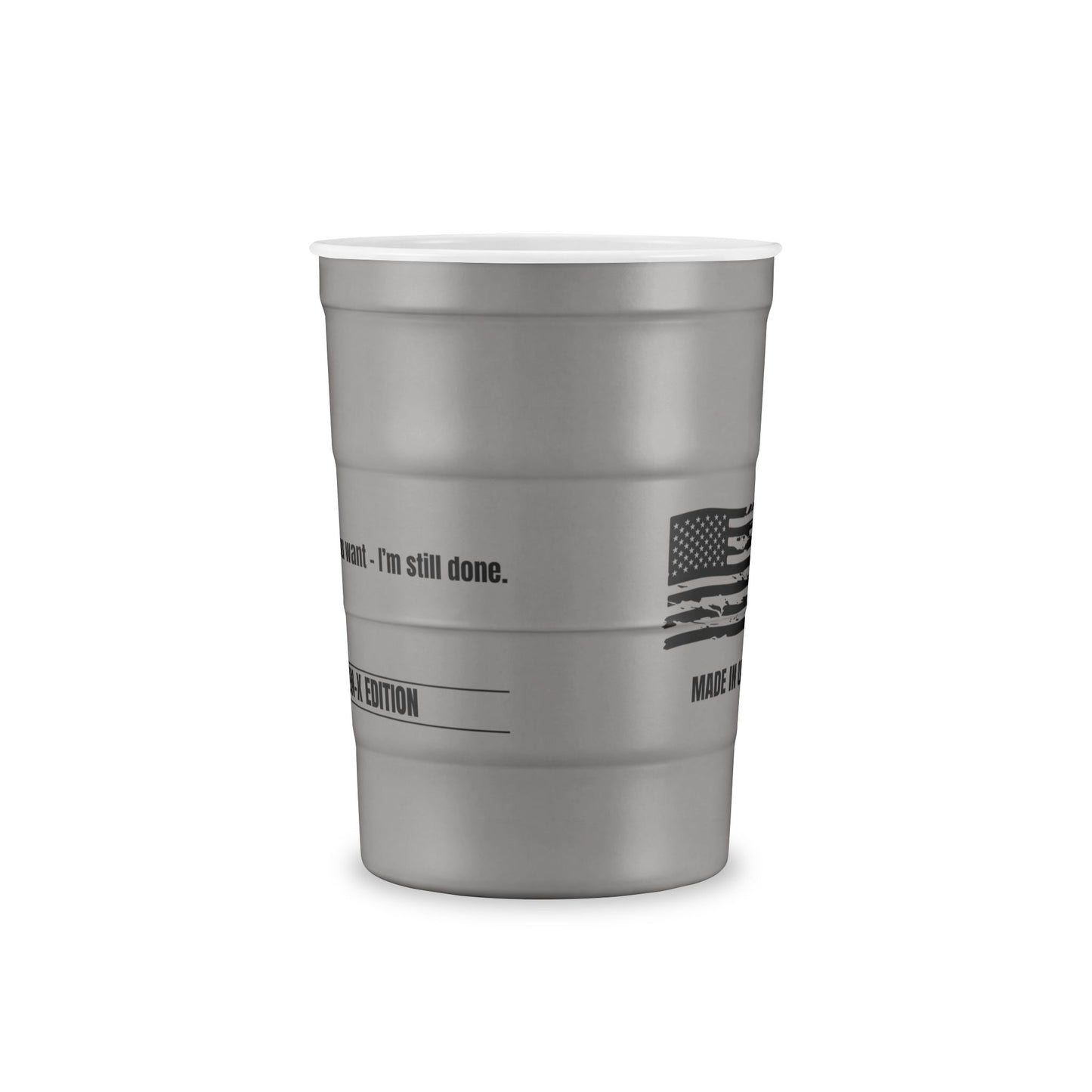 F-CAW-F CROW Steel 16 OZ CUP - Gen-X Edition - Made in USA