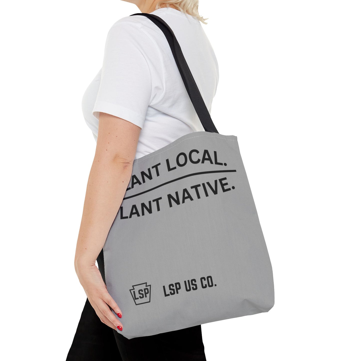 LSP US CO Plant Local Plant Native Tote Bag - Tree-Ring Graphic Eco Shopper