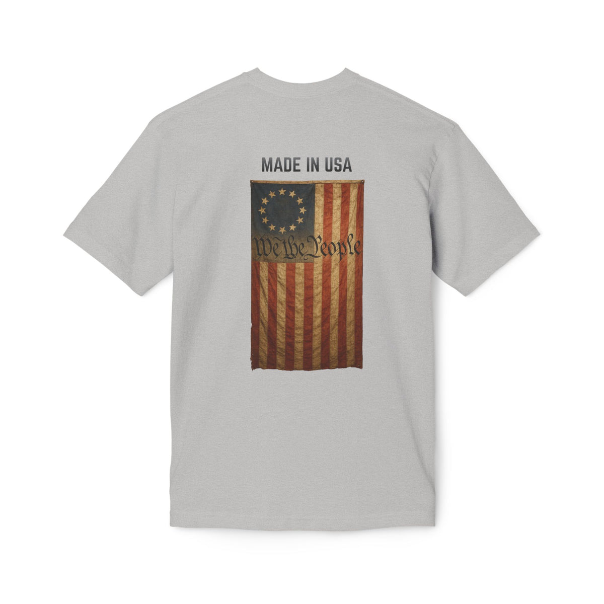 LSP US CO Made in USA Vintage Betsy Ross Flag T-Shirt — "We the People" Patriotic Tee