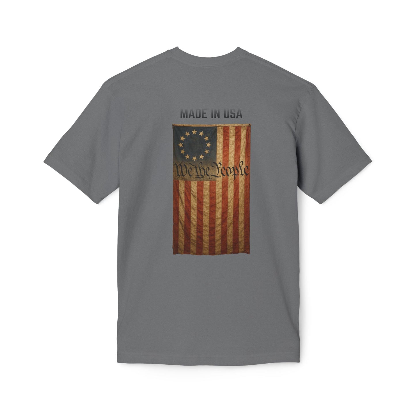 LSP US CO Made in USA Vintage Betsy Ross Flag T-Shirt — "We the People" Patriotic Tee