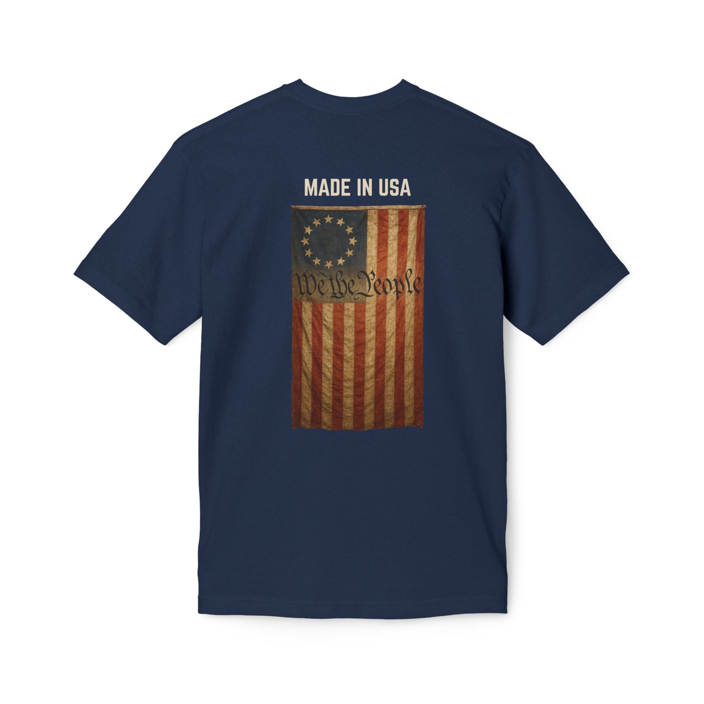 LSP US CO Made in USA T-Shirt — Vintage Betsy Ross Flag "We the People" Patriotic Tee