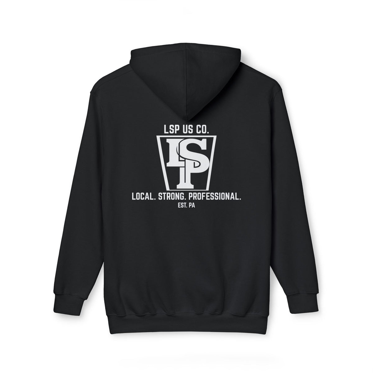 Local Strong Professional Hoodie — 'Local. Strong. Professional. EST. PA' Logo Hooded Sweatshirt