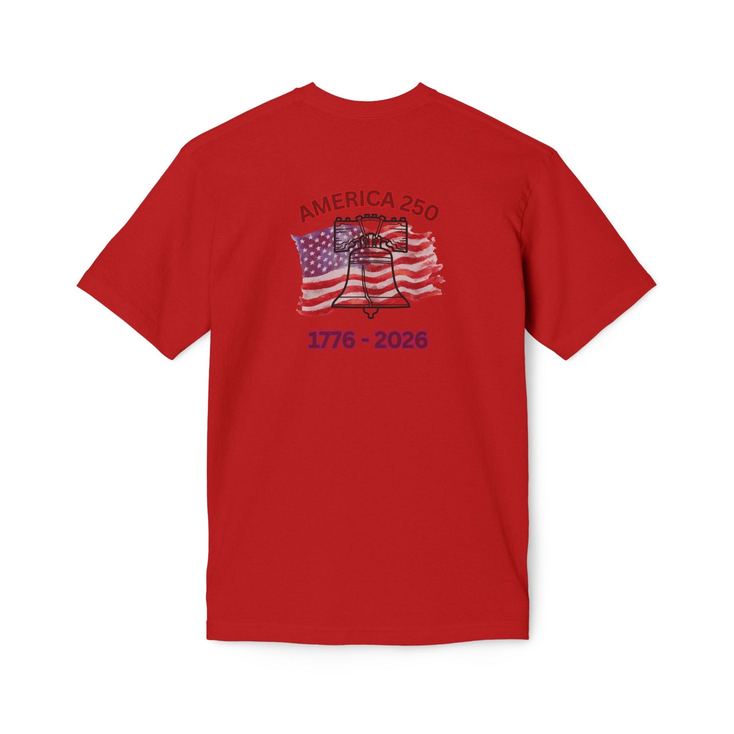 America 250 Liberty Bell T-Shirt — 1776–2026 Anniversary Bayside Made in USA