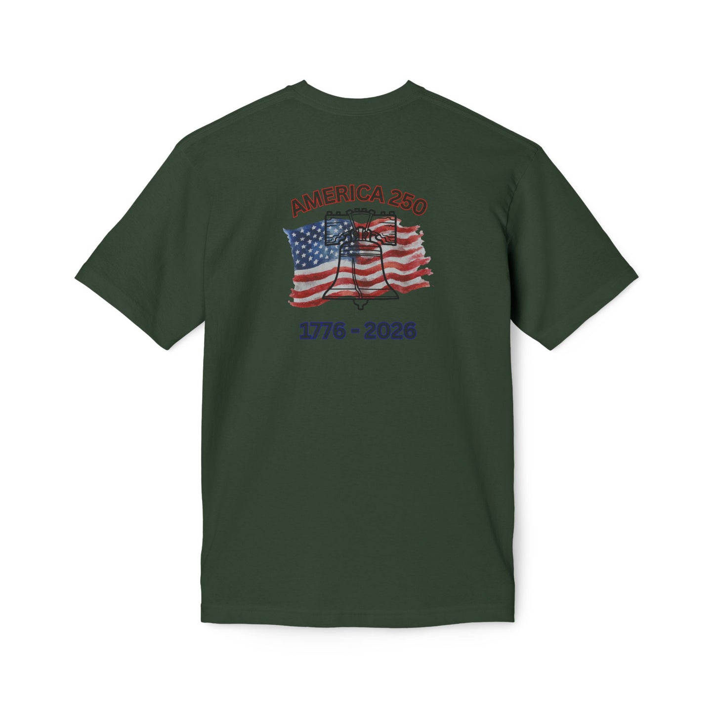 America 250 Liberty Bell T-Shirt — 1776–2026 Anniversary Bayside Made in USA