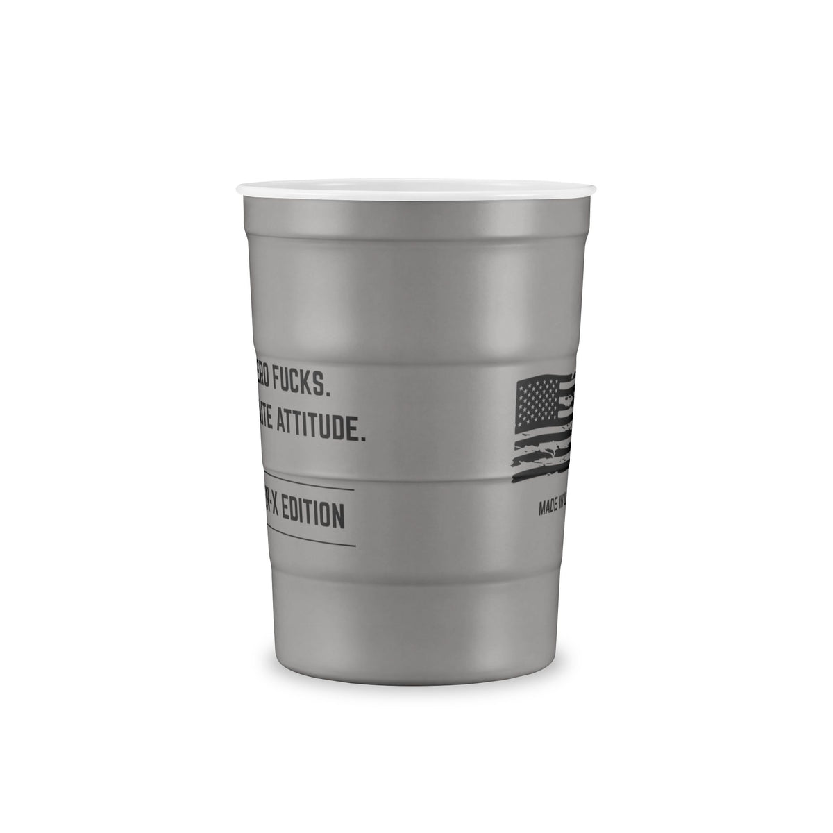 ZERO FKS STEEL 16 0z Cup - Gen-X - Infinite Attitude - Made in USA