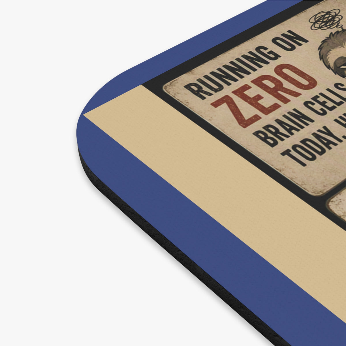 Funny IDIOT Office Mouse Pad — Retro Vintage LSP Style 9"x8"