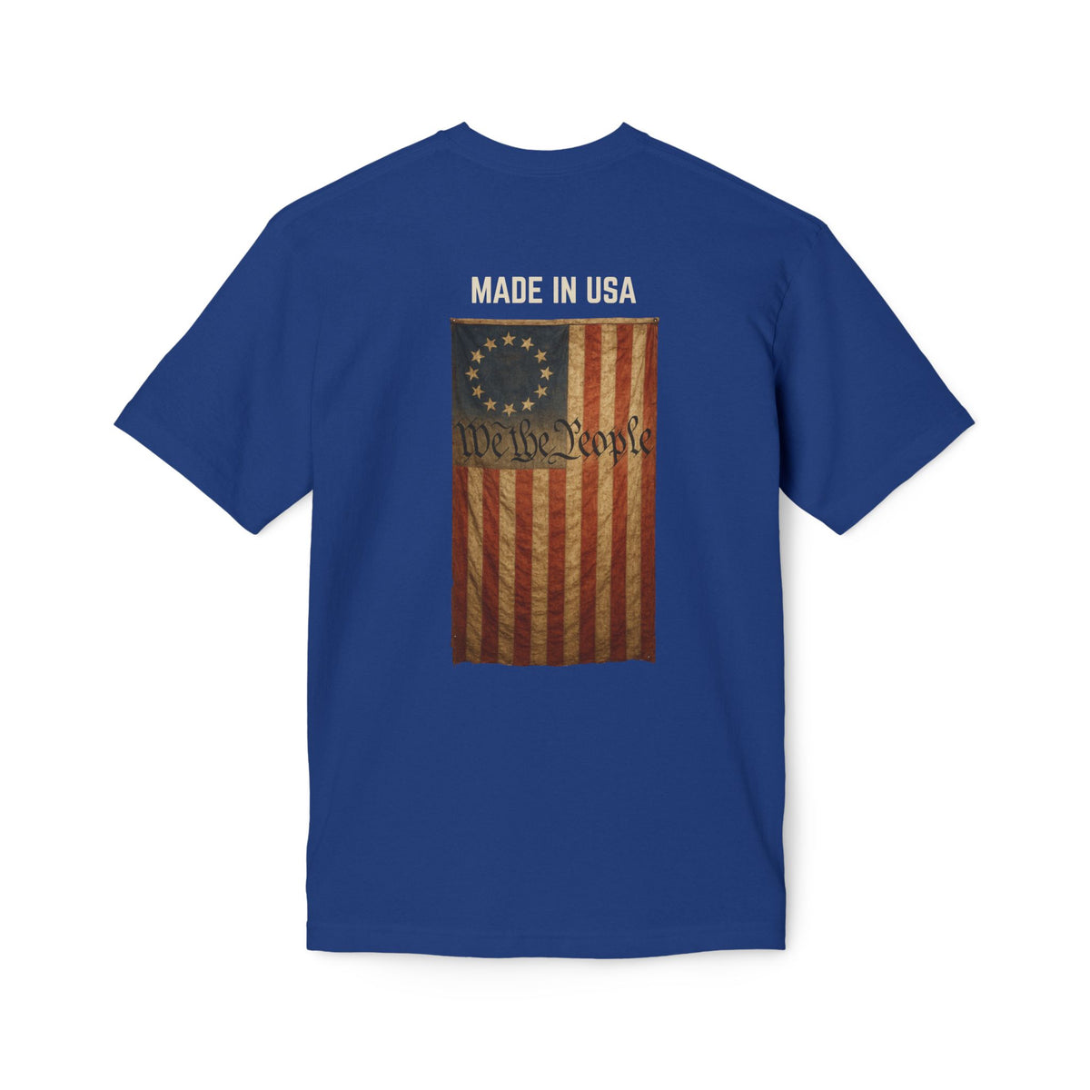 LSP US CO Made in USA T-Shirt — Vintage Betsy Ross Flag "We the People" Patriotic Tee