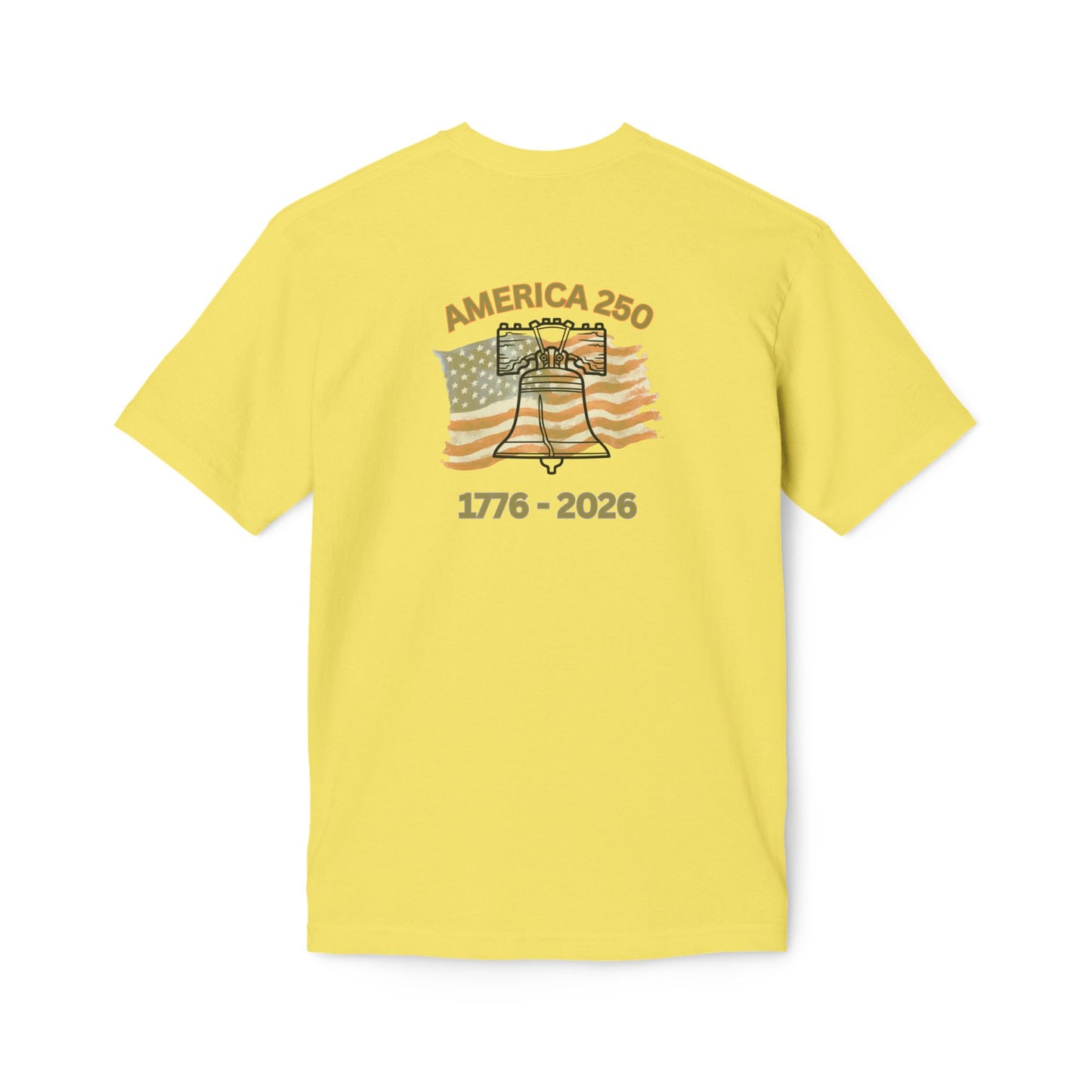 America 250 Liberty Bell T-Shirt — 1776–2026 Anniversary Bayside Made in USA
