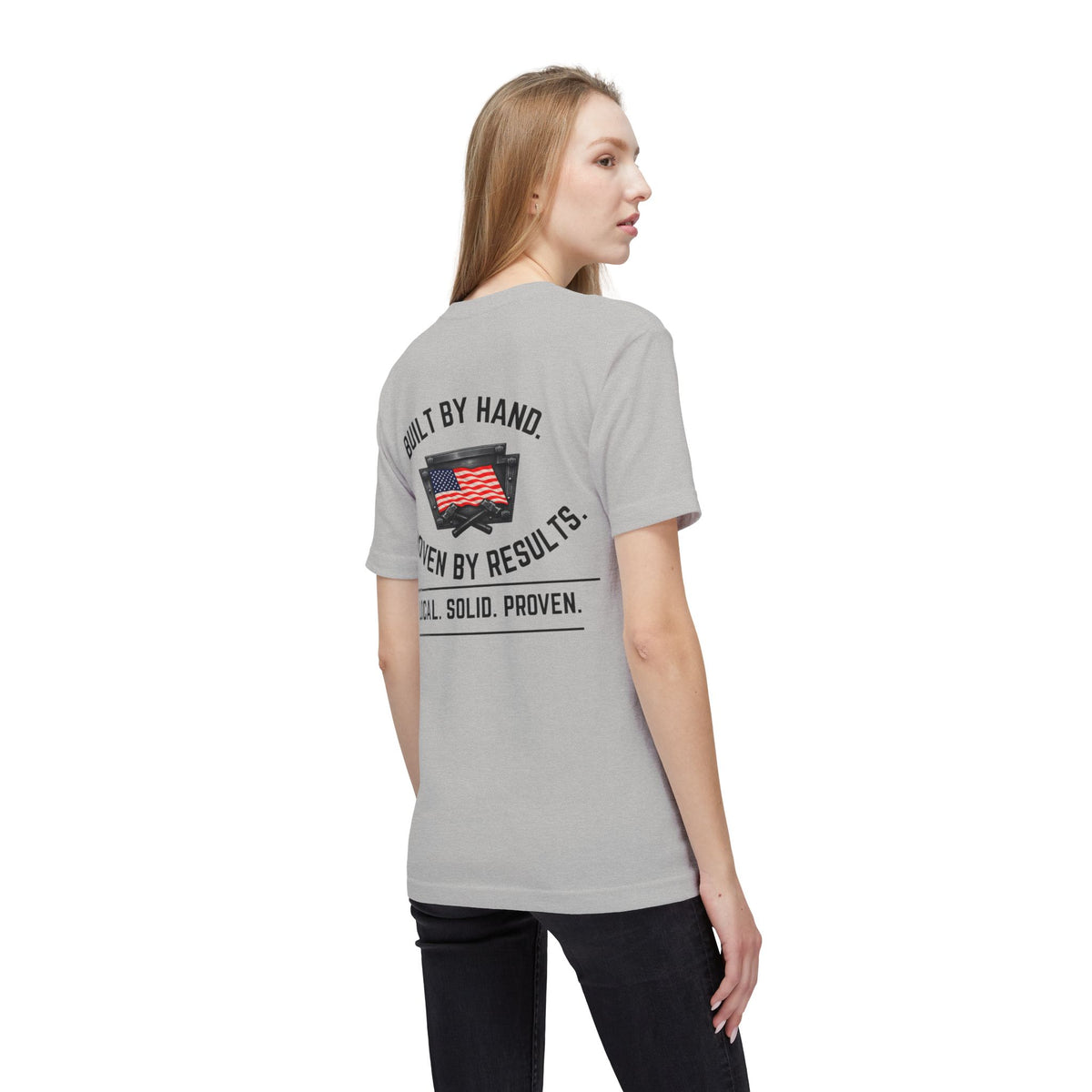 LSP US CO Built By Hand T-Shirt — "Local. Solid. Proven." American Workwear