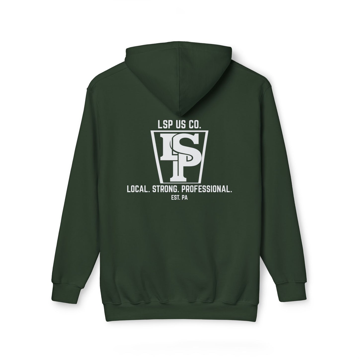 Local Strong Professional Hoodie — 'Local. Strong. Professional. EST. PA' Logo Hooded Sweatshirt