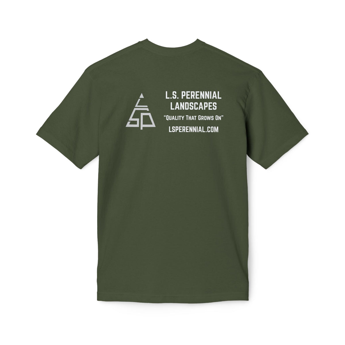 L.S. Perennial Landscapes Logo T-Shirt — Crewneck Work Tee (Made in USA)